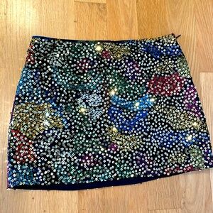 Forever 21 sparkle sequin mini skirt